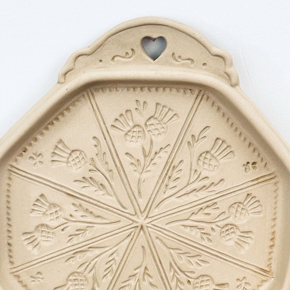 Brown Bag Cookie Thistle Shortbread Butter Mold 1988 Hill Wildflower Wall Art - Picture 3 of 8